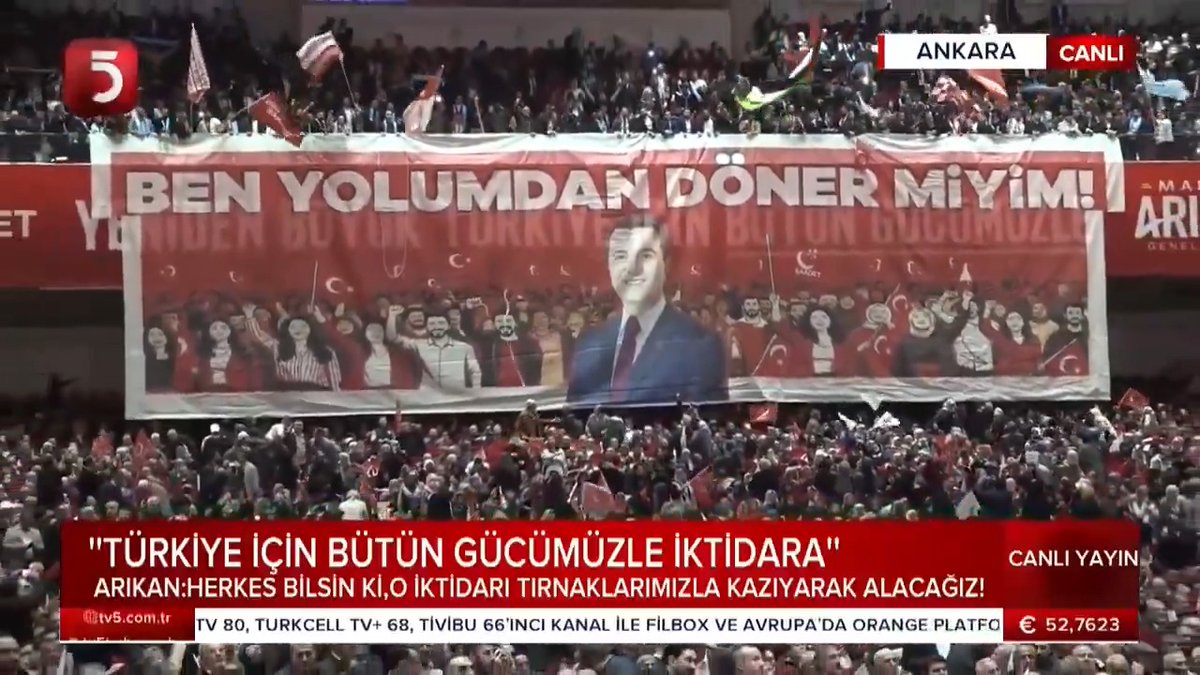 🔴Genç Saadet'in Saadet Partisi Genel Başkanı Mahmut Arıkan'a hazırladığı "Ben Yolumdan Döner Miyim!" pankartına Mahmut Arıkan'dan cevap 📢"Biz bozuk yolu da seçmeyiz yolumuzdan da dönmeyiz! Hiç şüpheniz olmasın eğriye eğri, doğruya doğru diyeceğiz "