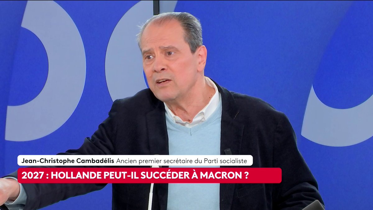 🔴🎙️ François Hollande : "Je ne sais pas s'il peut être le cadidat de la gauche, mais personne ne pourra se passer de (lui) à la présidentielle", dit Jean-Christophe Cambadélis, ancien patron du PS. #LePourEtLeContre #canal16