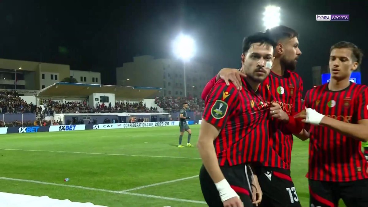 اتحاد الجزائر يتقدم في المباراة من ركلة جزاء #كأس_الاتحاد_الإفريقي #CAFCC