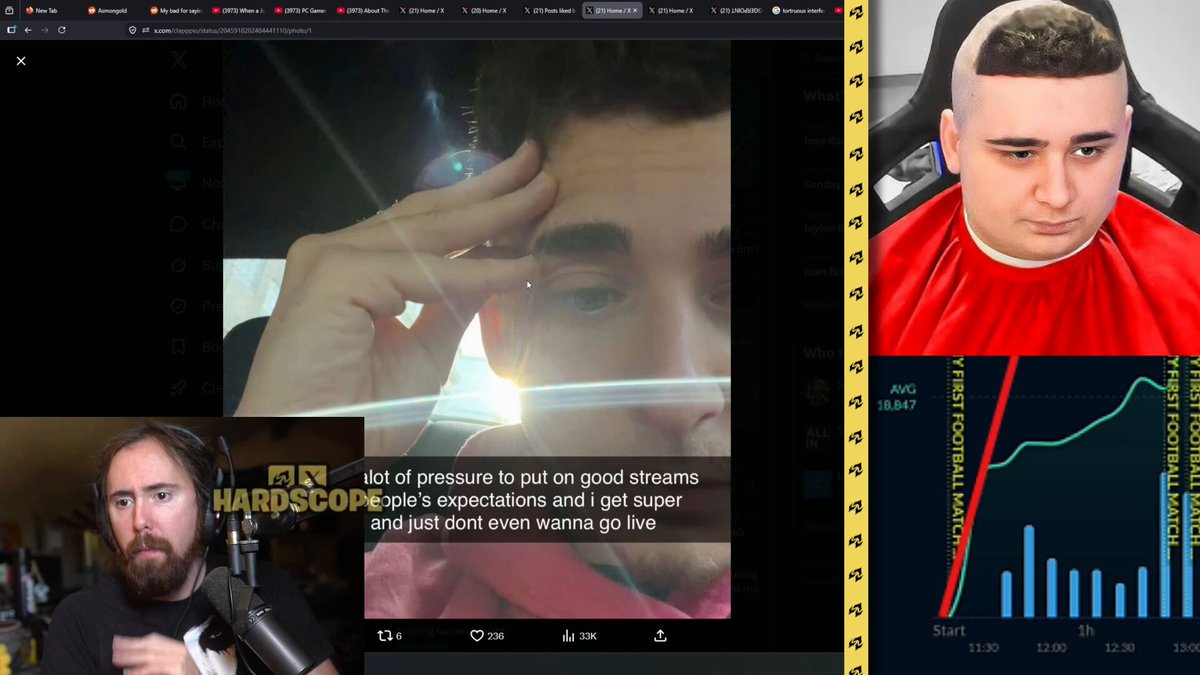 AsmonGold comments on Lacy trying to get sympathy from his viewers on his recent snapchat post 😳 "Within 1 minute he had 17k viewers, that looks really really bad" 😬