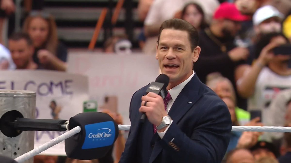 The HOST of #WrestleMania John Cena welcomes us to Night 2! 🔥 The FIRST HOUR of #WrestleMania is LIVE RIGHT NOW on ESPN!