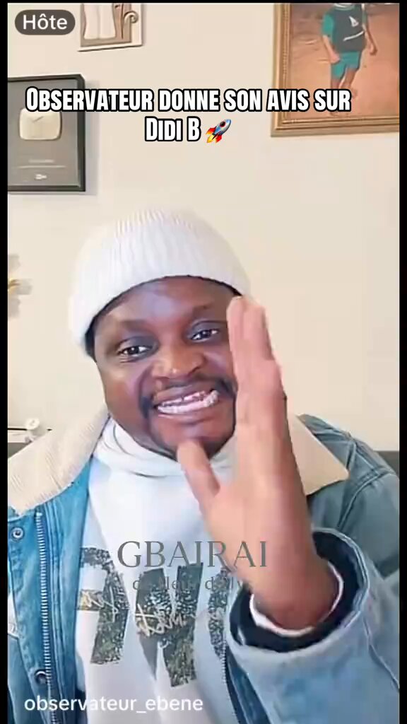 OBSERVATEUR - DIDI B - ZENITH Loin de moi de vouloir descendre BAYO IS COMING 🚀🌍 mais faut avouer qu’OBSERVATEUR a totalement raison… DIDI B est tellement dans le PROVING ( qui signifie prouver) qu’il fini par se perdre qui t’a être RIDICULE… tout un système autour de lui juste pour combattre HIMRA oui il faut le dire… DIDI B vient de finir un ZÉNITH mais soyons vrai malgré toute l’armada mise a sa disposition le résultat est juste PASSABLE ET le bilan financier est forcément au ROUGE vu la palette d’artistes déplacé et les tickets partagés … DIDI B sait qu’il se perd mais malheureusement pour lui il est sous la coupole d’un système qui est totalement dépassé par la puissance de son concurrent direct le numéro 1 du rap ivoire HIMRA et cette gué guerre fait perdre toute l’aura qu’avait DIDI B À force de vouloir trop prouver il finit par se RIDICULISER