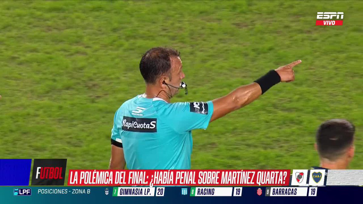 ⚽🔥 LA POLÉMICA DE LA TARDE ¿Era penal para River en el final del superclásico contra Boca? ▶️ Mirá #ESPNF10 en el Plan Premium de #DisneyPlus