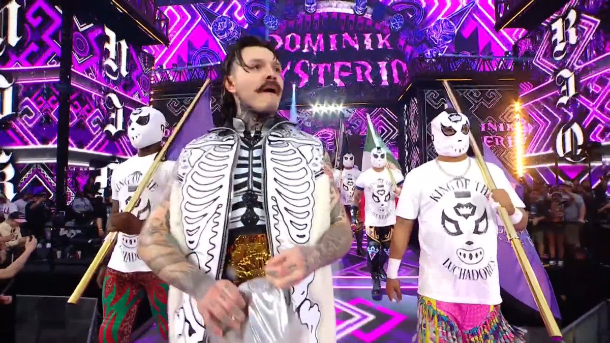 An entrance fit for DIRTY DOM! 😎 Dominik Stream #WrestleMania LIVE RIGHT NOW on the ESPN app! ➡️