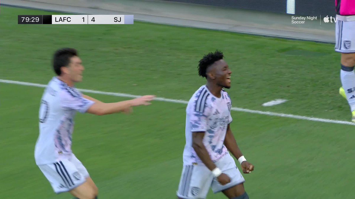 Bouda brace! ✌️ San Jose lead 4-1 at LAFC.