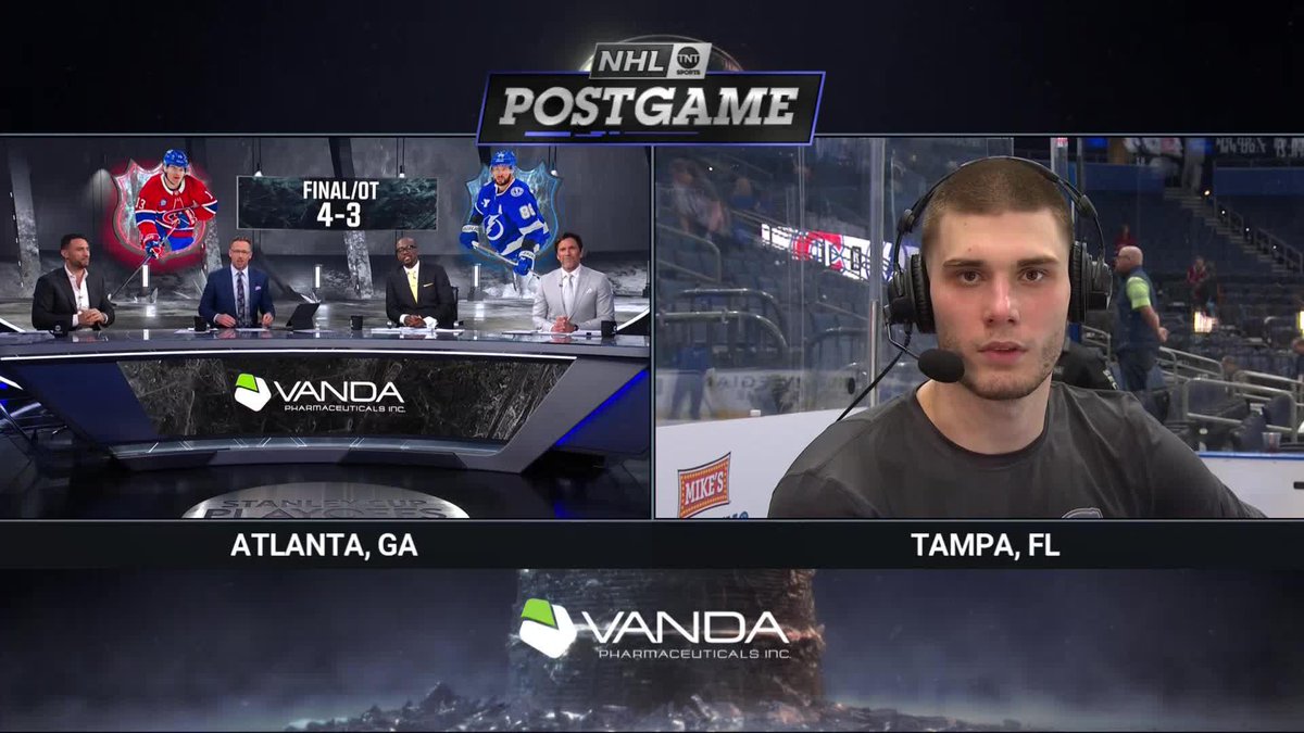 JURAJ "THE WOLF" SLAFKOVSKY... OT HERO AND TNT POSTGAME INTERVIEW 🔥🐺