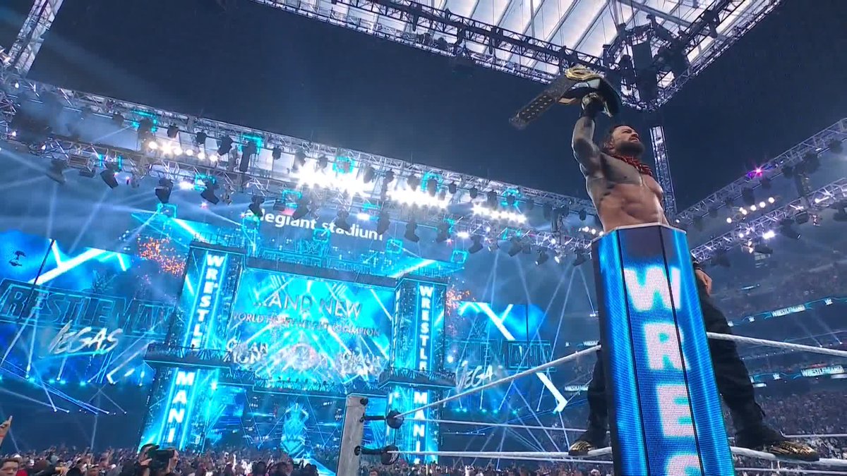 Another incredible #WrestleMania MOMENT for Roman Reigns! 😤