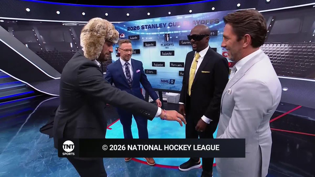The boys got a new post-show celebration* *-they stole it from the Habs