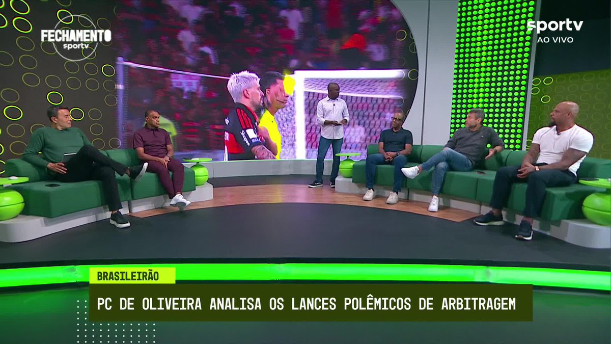 A pergunta de Rizek: “achei linda [a homenagem]. O juiz pode ali falar ‘eu não vou aplicar a regra’. Pode?” Surreal, bicho…