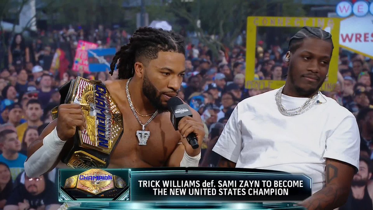 .Trick Williams and CONCRETE BOY BOAT^ got the GOLD Tonight at #WrestleMania! 🏆