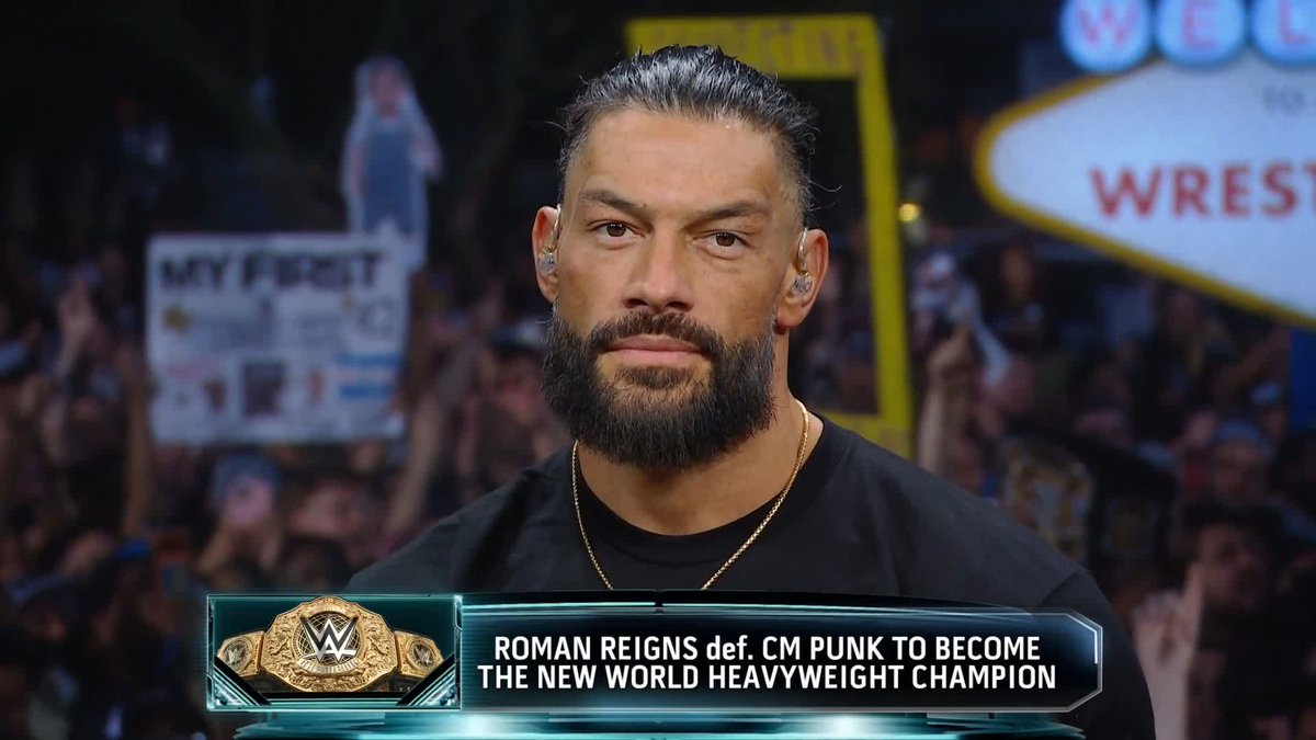 .Roman Reigns responds to Oba Femi like only the OTC can! ☝️ #WrestleMania