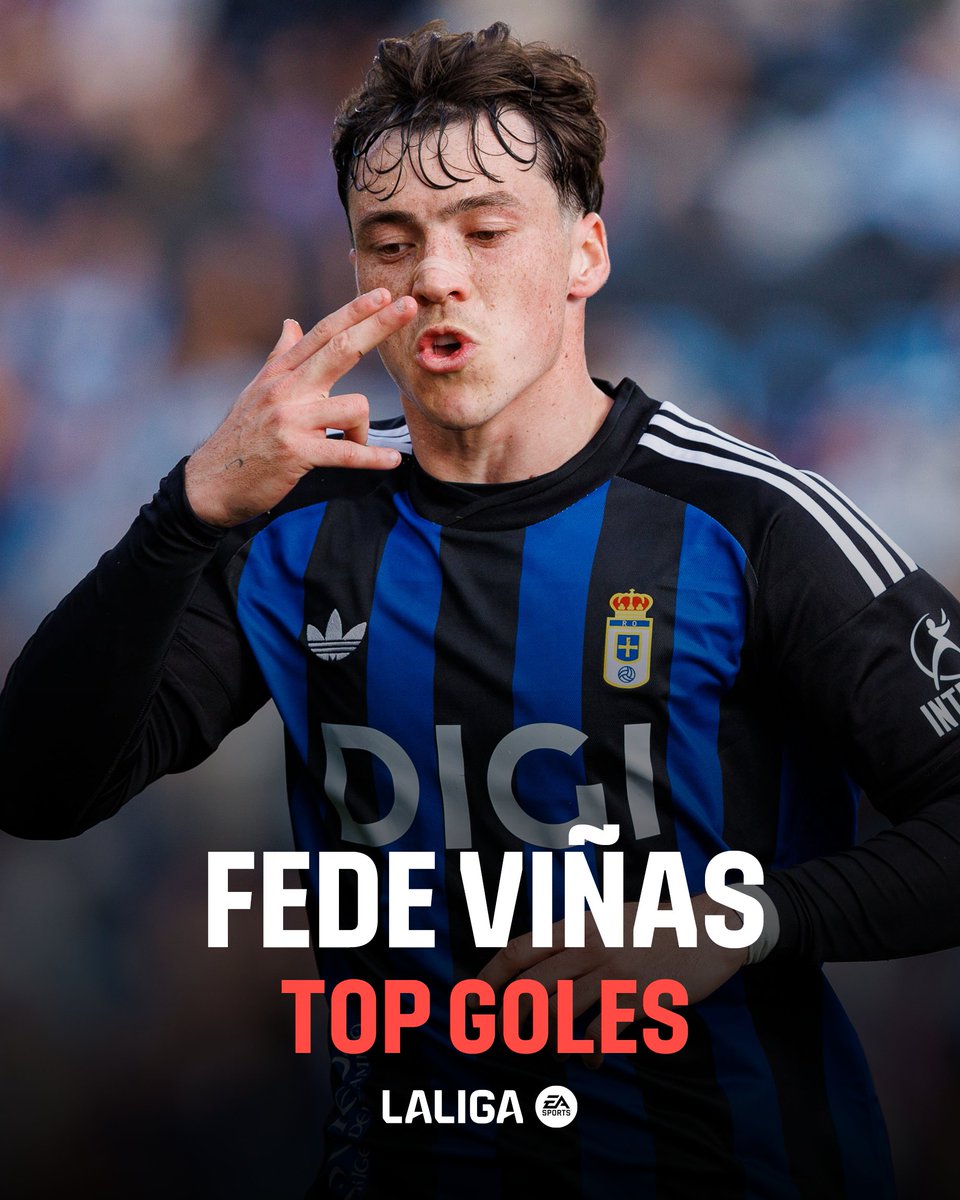 𝗙𝗘𝗗𝗘 𝗩𝗜𝗡̃𝗔𝗦 x Real Oviedo. 💙 LALIGAHighlights