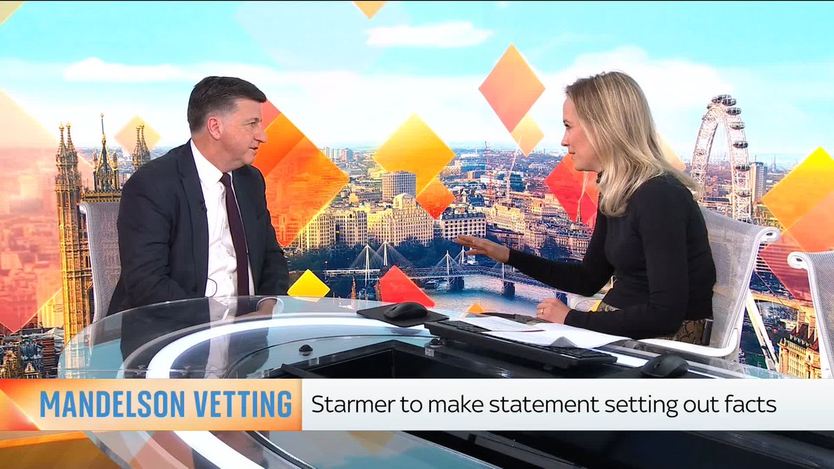 Why did Gvt announce Mandelson got the job before doing the vetting? DA:we inherited the process from previous Gvt’s…appointments could be made ahead of developed vetting SR ‘Could' feels an important word DA: The process in retrospect was inadequate