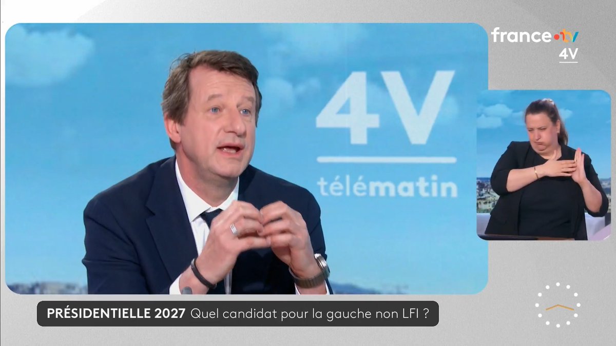 🗣️ "Notre ambition est de sortir la gauche de l'entre-soi. Nous verrons à la fin de l'été quelle sera la personnalité la mieux placée pour gagner." 🔴 Yannick Jadot, sénateur écologiste de Paris, précise les intentions de la gauche non LFI pour les élections présidentielles. #Les4V