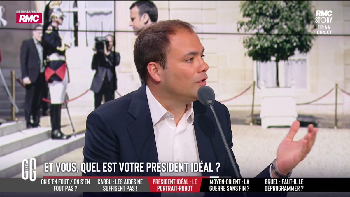 🤩 Le président idéal des Français à 47 ans. Et le vôtre ? 🗣️ L'ironie de Charles Consigny : "J'ai lu ce sondage, je me suis dit : 'Tiens, c'est moi'. J'ai 46 ans, j'aurai 47 ans en 2027. Je suis plutôt centre droit. Je suis juste là devant vous." #GGRMC