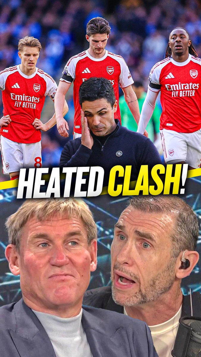 😤 Simon: "That's not the point! You keep ignoring the point!" 😡 Martin: "It is the point! It's not your point!" Simon Jordan and Martin Keown got heated over #AFC's faltering attempts to win the Premier League! 🔥
