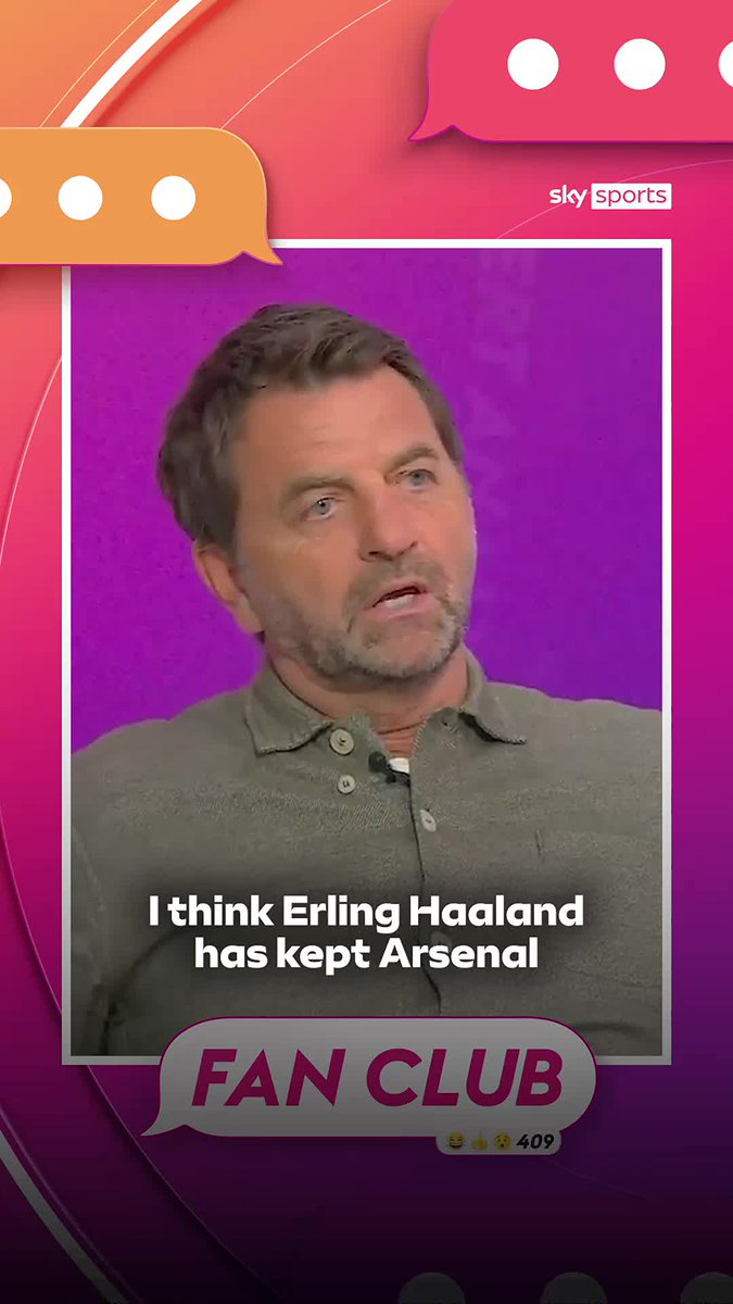 Tim Sherwood believes Erling Haaland has kept Arsenal in the PL title race by not going down following Gabriel's challenge 🗣️🏆 #skysportsfc