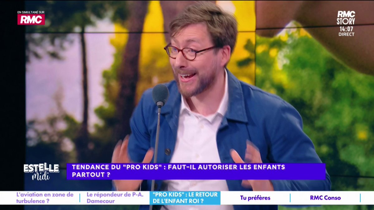 👧 Tendance du « pro kids » 🎙️ Pierre Rondeau : "Ça m'oppresse ! Imaginer un restaurant accaparé par ces mioches faisant du bruit insupportable, pas gérés par les parents... Je n'ai pas envie de voir un gamin courir partout ! Si on fait des enfants, il faut les assumer !"