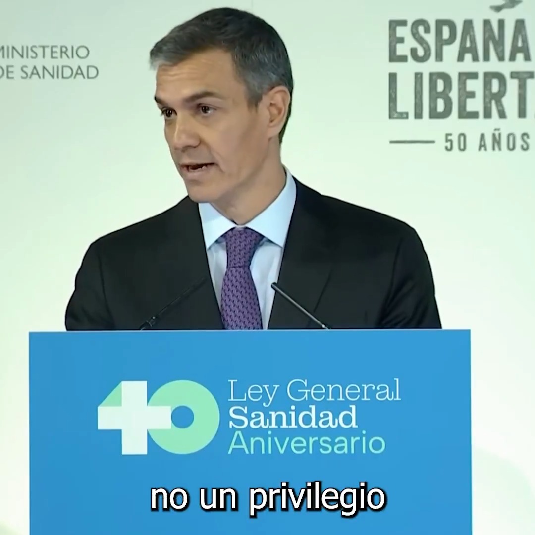 Hace 40 años nació la Ley General de Sanidad, porque el progreso, si no es compartido, no es progreso. Hoy, seguimos defendiendo la salud como derecho. No como privilegio o mercancía. Porque la salud de nuestra sanidad pública es el termómetro de la salud de nuestra democracia.