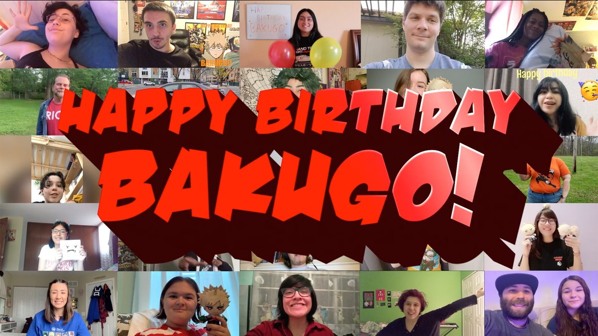 on the day of bakugou’s birth let us once again be reminded of the birthday video funimation made for him where they had kirishima’s va introduce it for some reason
