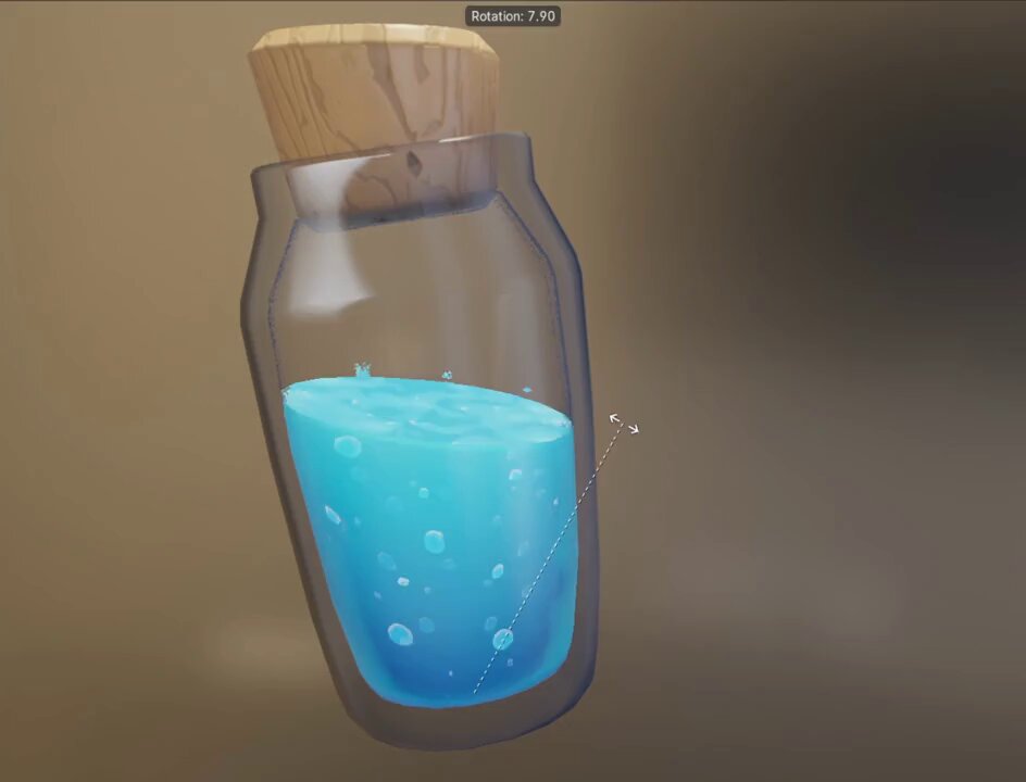 My computer cant handle Fluid simulation so I made a shader to "kind" of do it