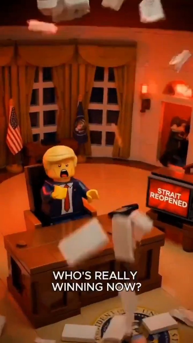 Official Ghana embassy of Iran published this LEGO video and it is brutally ridiculing Trump 😭🤣😂