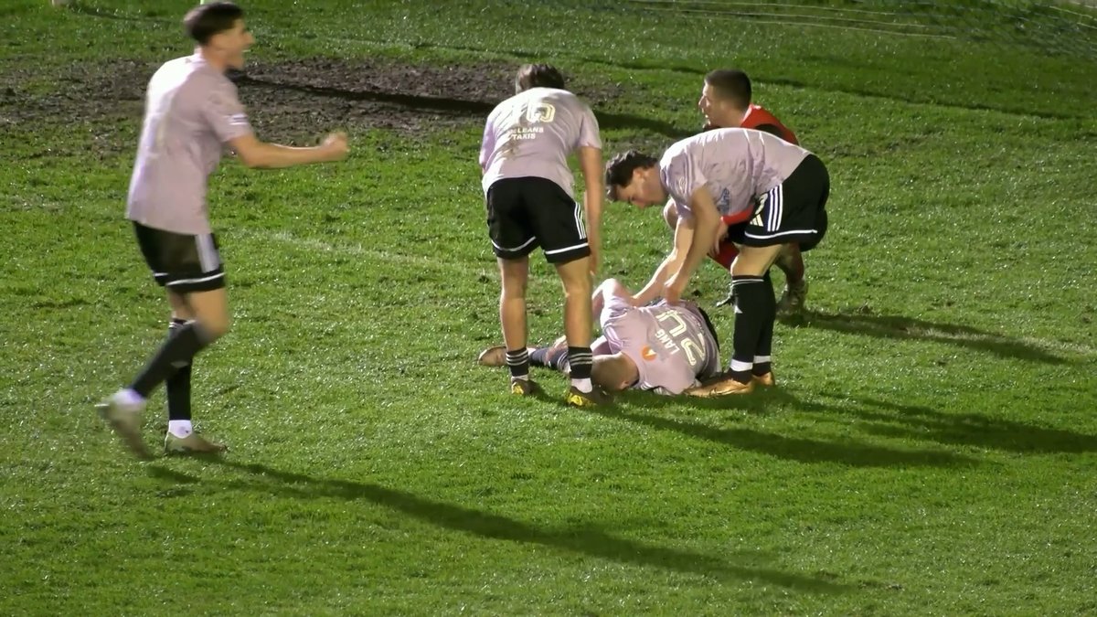 He scored while limping