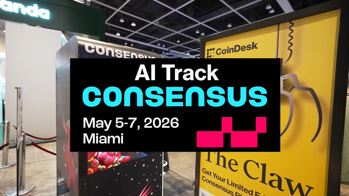 CONSENSUS 2026: AI Track The AI Track at Consensus2026 brings together the builders at the intersection of LLMs, machine learning, and blockchain. Where the next wave of digital finance gets built. Jump into the future by searching AI Track at In partnership with Pi Network 🤝