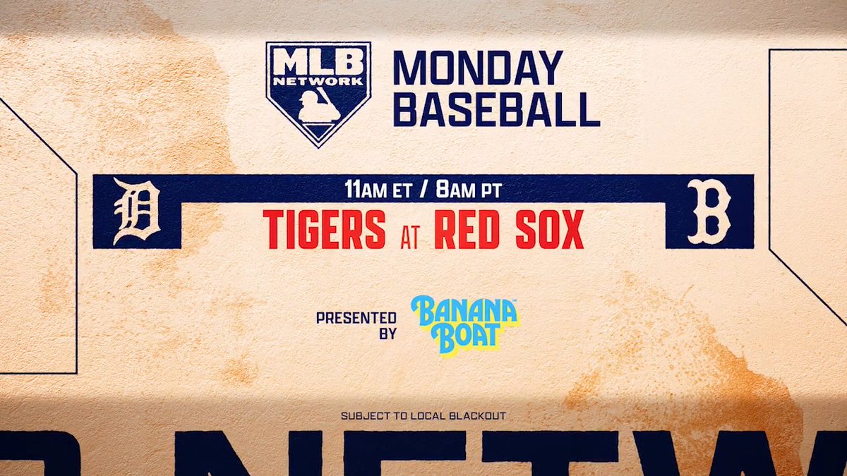 Patriots' Day baseball from Fenway Park is coming up at 11am ET! ⚾️ Detroit Tigers vs Red Sox 📺 MLB Network + Banana Boat
