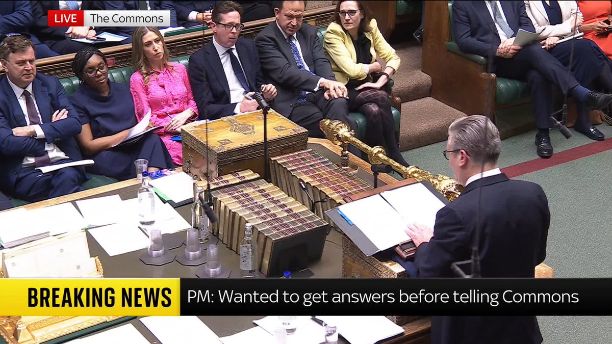 Sir Keir Starmer says no one in No.10 was informed about the United Kingdom Security Vetting's recommendation that Peter Mandelson should not be appointed U.S. ambassador 📺 Sky 501, Virgin 602, Freeview 233 and YouTube