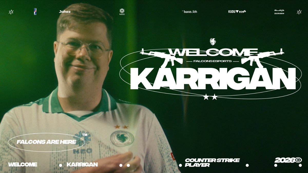 Some hear sirens, we hear the beginning of a new chapter 🚨 Welcome to Falcons CS karrigan صافرة بداية حقبة جديدة 🦅. أهلًا بالصقر الجديد #FalconsAreHere