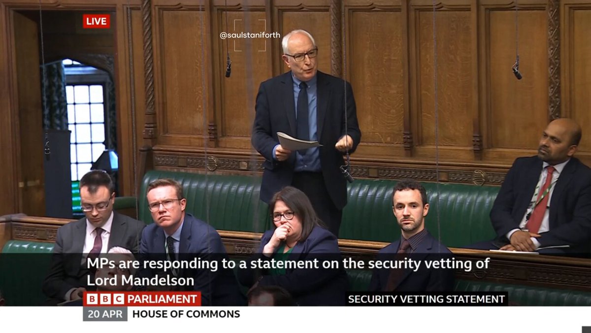 .Neil Duncan-Jordan MP to Keir Starmer: "Surely prime minister, the real issue is why, when Peter Mandelsons reputation was already known, was he ever considered for such a role" Spot on.