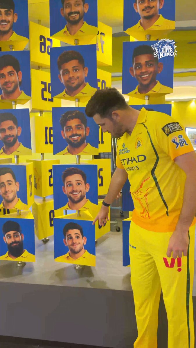 When Super Kings met their cartoon selves!🦁 #WhistlePodu #Yellove