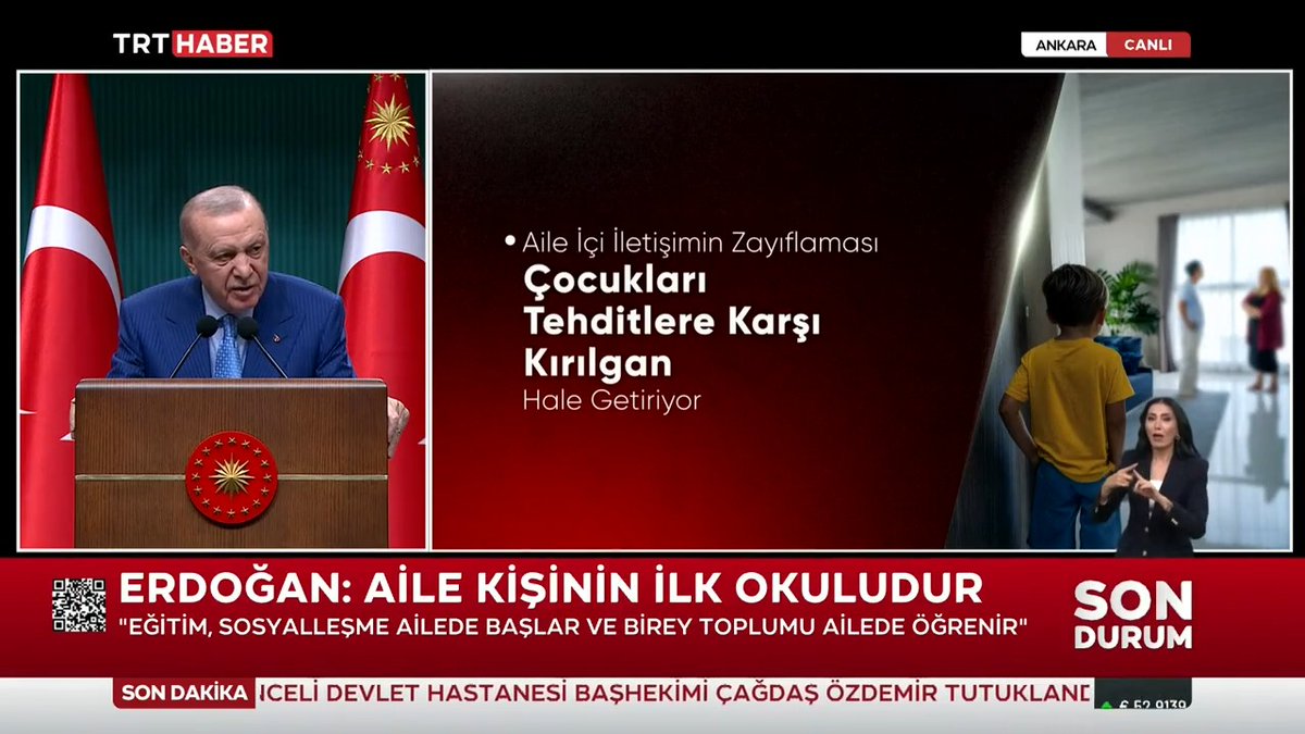 “Okul güvenliğinde en küçük taviz olmayacak” Cumhurbaşkanı Erdoğan: Okullarımızın güvenliği meselesi önceliklerimizin en başındadır. Güvenliğin yanı sıra sosyal politika, ailenin rolü olarak da meseleye yaklaşmak önemlidir.