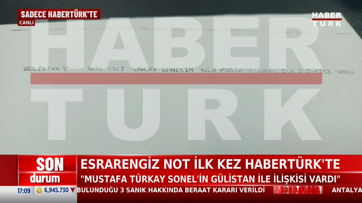 📌Gülistan Doku soruşturmasının seyrini değiştiren not ilk kez Zülfikar Ali Aydın ile #HabertürkManşet'te.