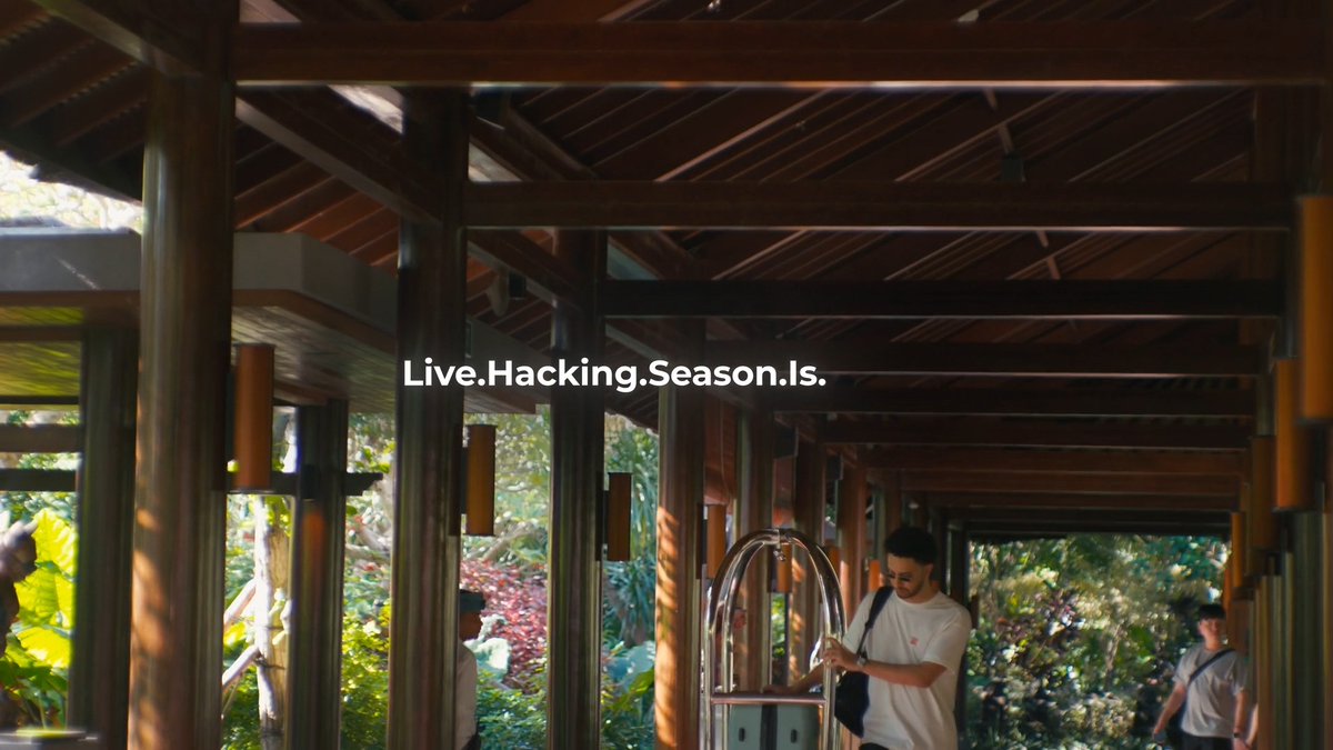 Live hacking season just dropped. Who’s ready? #TogetherWeHitHarder