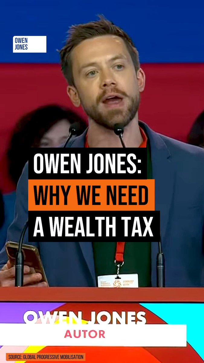 It’s time to tax wealth. For justice, for the economy, for democracy. An honour to speak at Global Progressive Mobilisation. Let’s take the fight to the far right