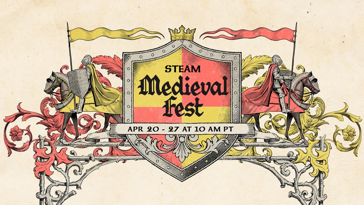 Hear ye hear ye! Steam Medieval Fest has opened court. Interested in swords? We have you covered. Building up an empire in ye olden days? Check. Running the local tavern (pre-electricity)? All that and more here, from now til April 27.