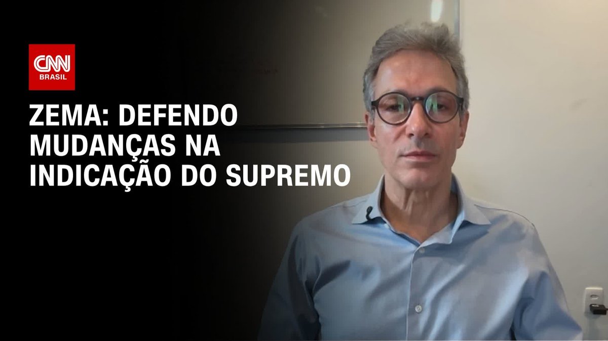 Zema: Defendo mudanças na indicação ao Supremo; assista #BastidoresCNN