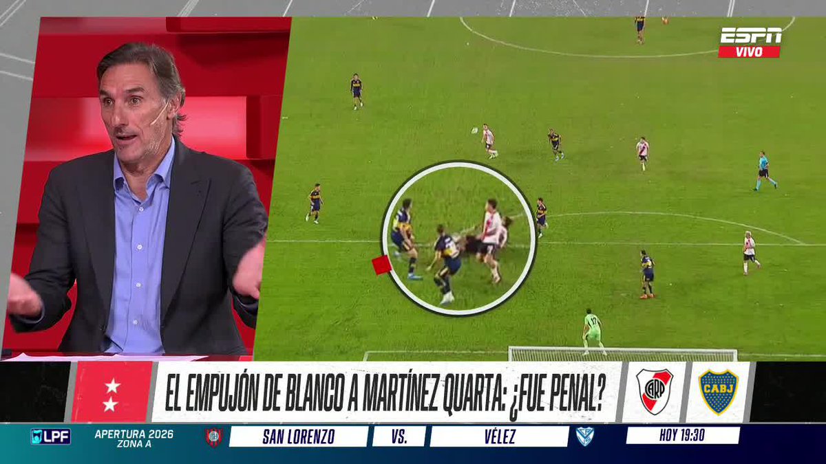 🤔 CRECE EL DEBATE POR LA POLÉMICA DEL FINAL ¿Era penal para River por falta de Blanco a Martínez Quarta o Herrera tomó la decisión correcta? ▶️ Mirá #ESPNFútbol3 en el Plan Premium de #DisneyPlus
