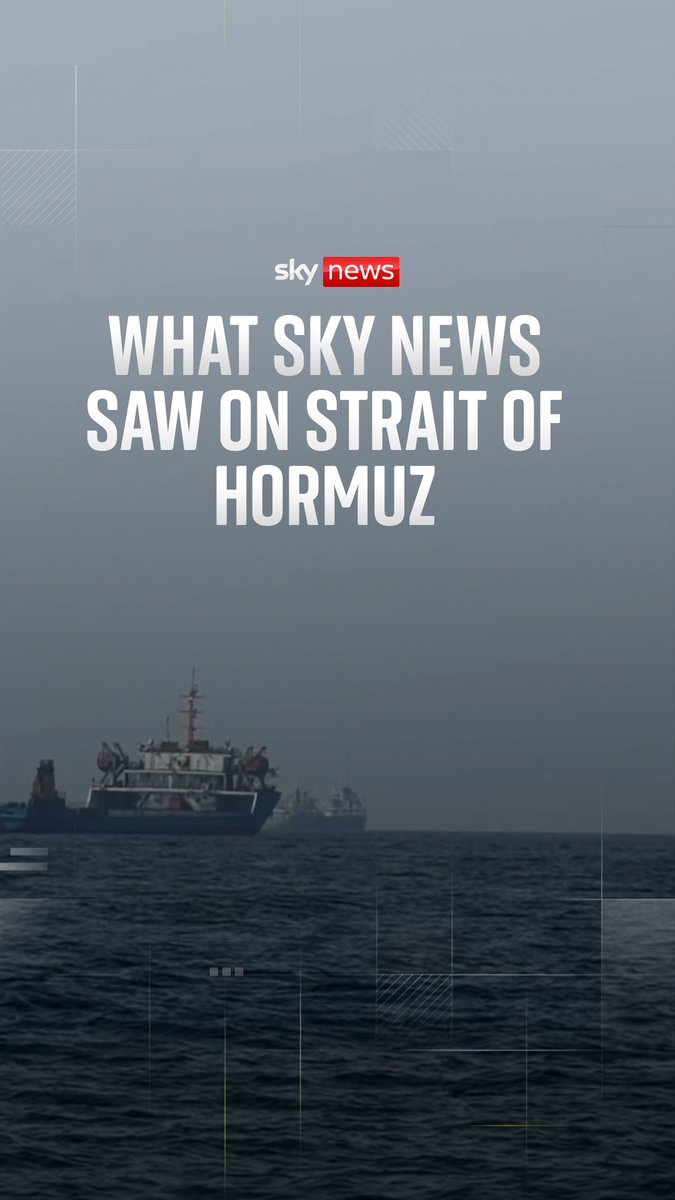 Sky News has been filming inside the Strait of Hormuz - a narrow maritime corridor critical to global energy and trade