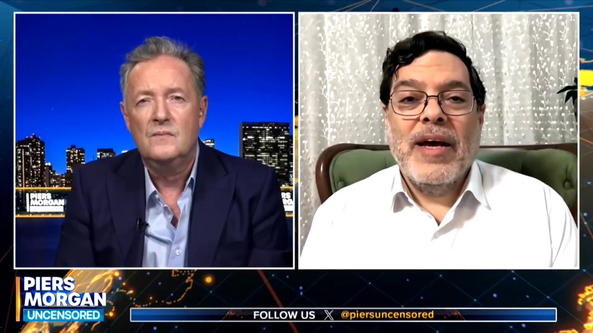 Professor Marandi tells Piers Morgan Trump is fabricating reasons to bomb Iran which will lead to "another war." Watch more👇 📺 Piers Morgan | Seyed Mohammad Marandi