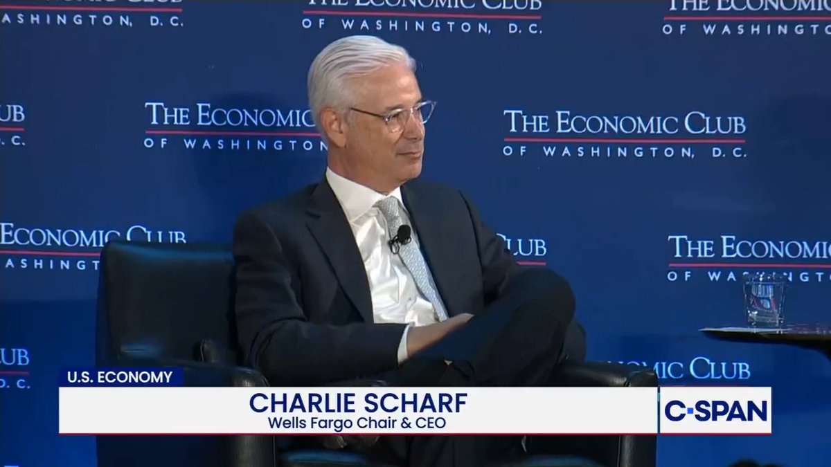 Q: "Does the president of the United States, the current president, ever call major bank CEOs and ask them to come in and give advice what he should be doing?" Charlie Scharf: “I’d broaden it to the administration, the White House—very, very accessible.