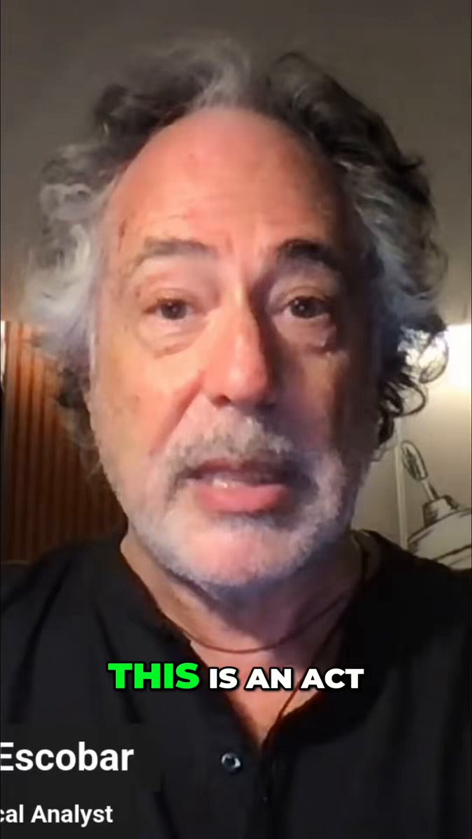U.S COMMIT ACT OF WAR BY HITTING IRANIAN VESSEL FROM CHINA SAYS PEPE ESCOBAR [Pepe Escobar]