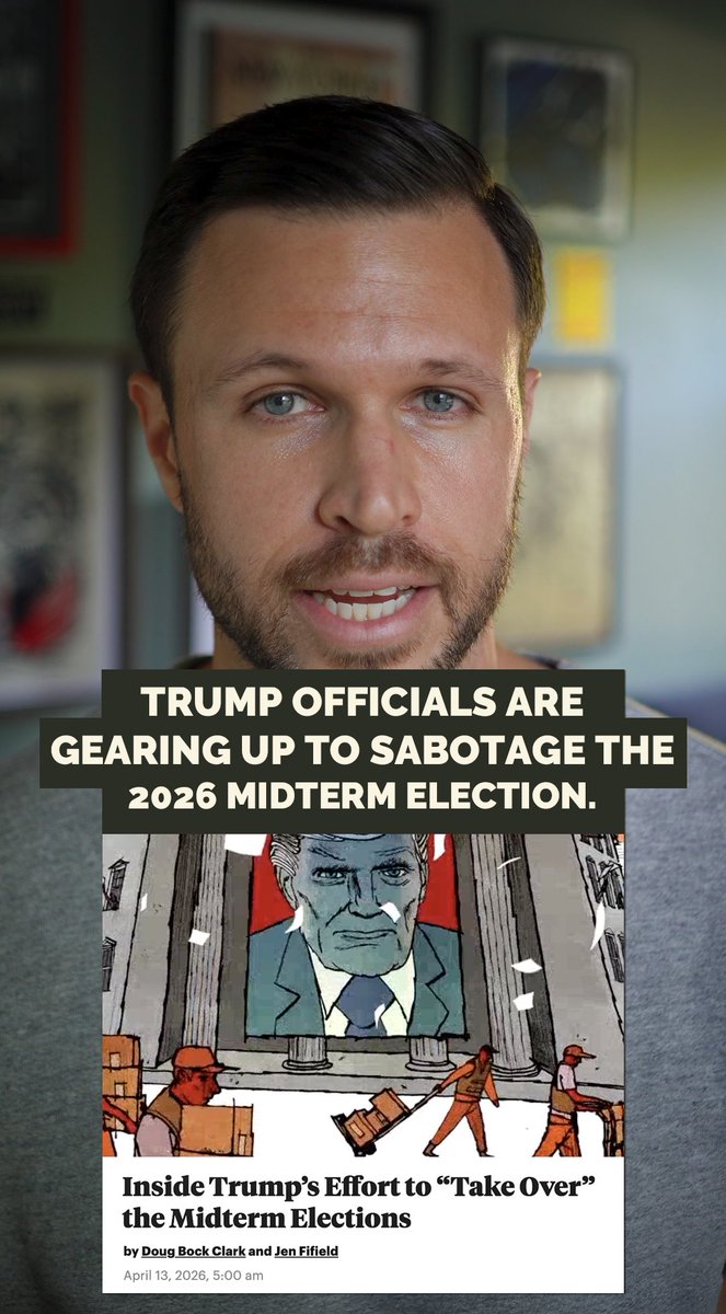 While you were distracted by the chaos – Trump officials are gearing up to sabotage the 2026 midterm election. ProPublica's new investigation shows federal officials who stopped efforts to overturn the 2020 election are gone. It's the most important story of the year so far. ⬇️