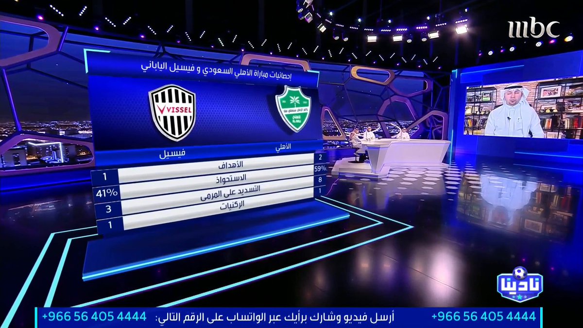 سامي الجابر: الأهلي نموذج جميل لنادٍ سعودي محترف.. ويايسله نجح وصمد في هذه "الملحمة" الكروية. مجاناً على MBC شاهد برنامج #نادينا يوميا الساعة 11:00 مساءً بتوقيت السعودية على #MBC1 لمتابعة البث المباشر