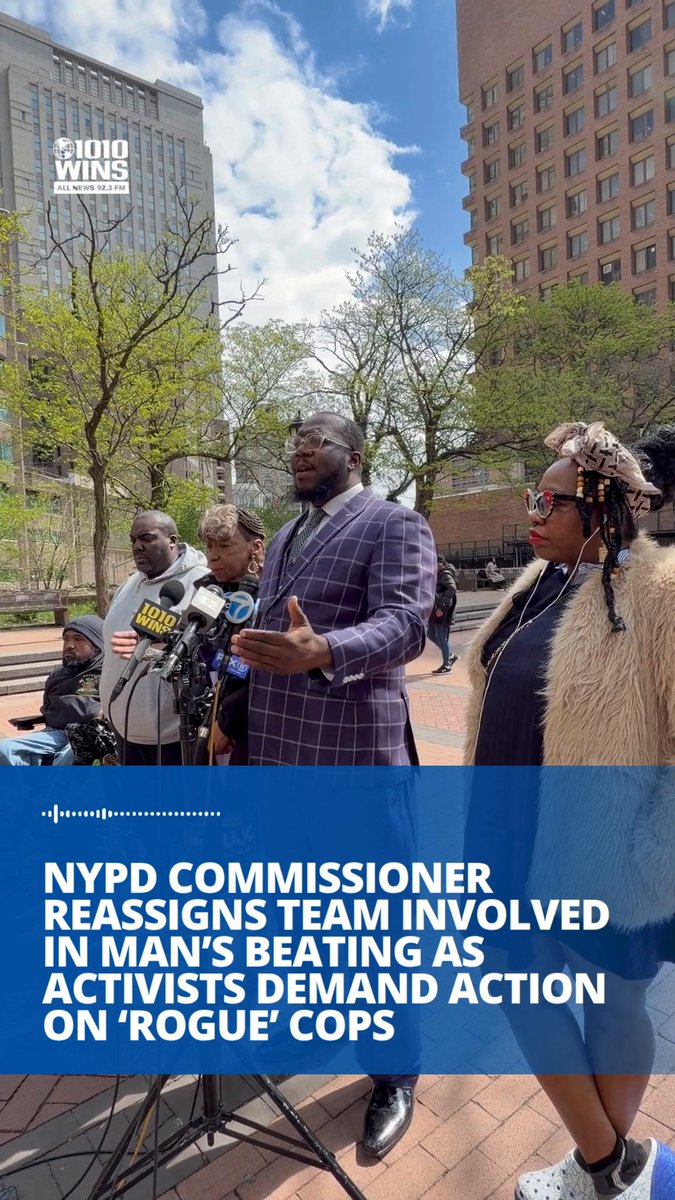 🚨 The NYPD commissioner disbanded the narcotics team involved in last week’s beating of a man who detectives had mistaken for a suspect in Brooklyn. At least eight officers have been reassigned after the eight-minute video of the beating and arrest went viral and sparked outrage. Three members were placed on modified assignments, including the officers involved in the arrest. The Rev. Kevin McCall met with Commissioner Jessica Tisch on Monday for a sit-down. He said he left with assurances from Tisch about oversights of the department's narcotics apprehension teams. He said the commissioner told him that “she saw that the units have gone rogue.” Among the items discussed, McCall said, were “making sure that they have body-worn cameras, making sure that they have radios, and making sure they're not using WhatsApp to communicate with each other.” The meeting stemmed from graphic video showing detectives beating a man, Timothy Brown, at the Brooklyn Wine Depot in Boerum Hill last Tuesday. It turned out it was a case of mistaken identity — he was not the suspect they were after. The charges were dropped. McCall said Mayor Zohran Mamdani also needs to do more. “All he’s doing is smiling and not getting results,” he said. Hawk Newsome, co-founder of Black Lives Matter of Greater New York, said there needs to be accountability and that the video is “symptomatic of the NYPD’s narcotics unit.” Gwen Carr, whose activism was sparked by the death of her son Eric Garner at the hands of police in 2014, said she was having déjà vu. “We as New York citizens do not have to take this abuse,” she said. 🎤 Juliet Papa reports 📸 Courtesy of Abelee Moran, Juliet Papa 🔊 Tune into 1010 WINS at 92.3 FM for more local news #nyc #nycnews #brooklyn #boerumhill #nypd #nyccrime #police