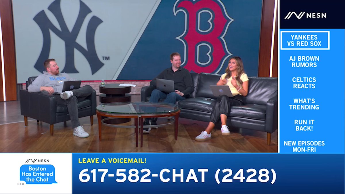 Lucy is NOT on board with Red Sox fans drinking out of a shoe... 🎙️ Lucy Burdge