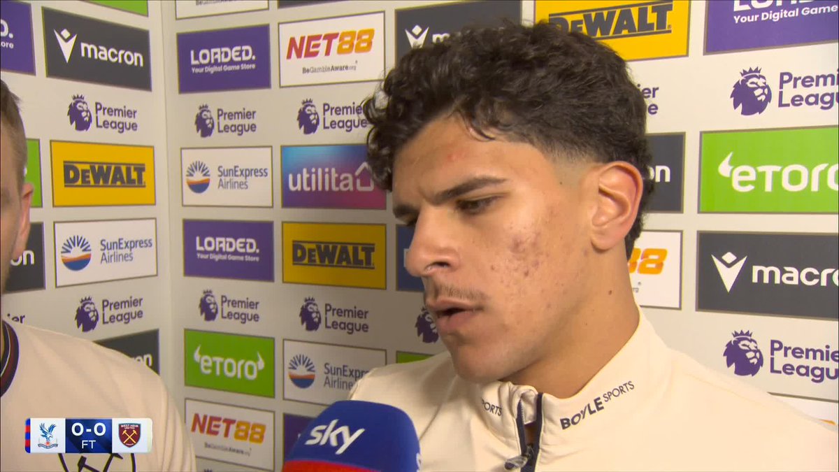"We have to focus on ourselves, our team, and keep fighting to stay in the Premier League!" Jarrod Bowen and Mateus Fernandes react to West Ham's draw against Crystal Palace, earning an important point in the relegation battle 🤝
