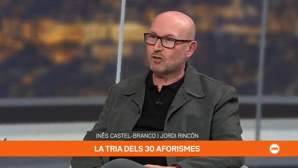 "El carpe diem moltes vegades és una idea equivocada, perquè l'important és el viatge." El professor Jordi Rincón i l'editora Inês Castel-Branco reivindiquen els aforismes llatins i grecs amb el llibre "La saviesa dels clàssics" #MésNit3Cat